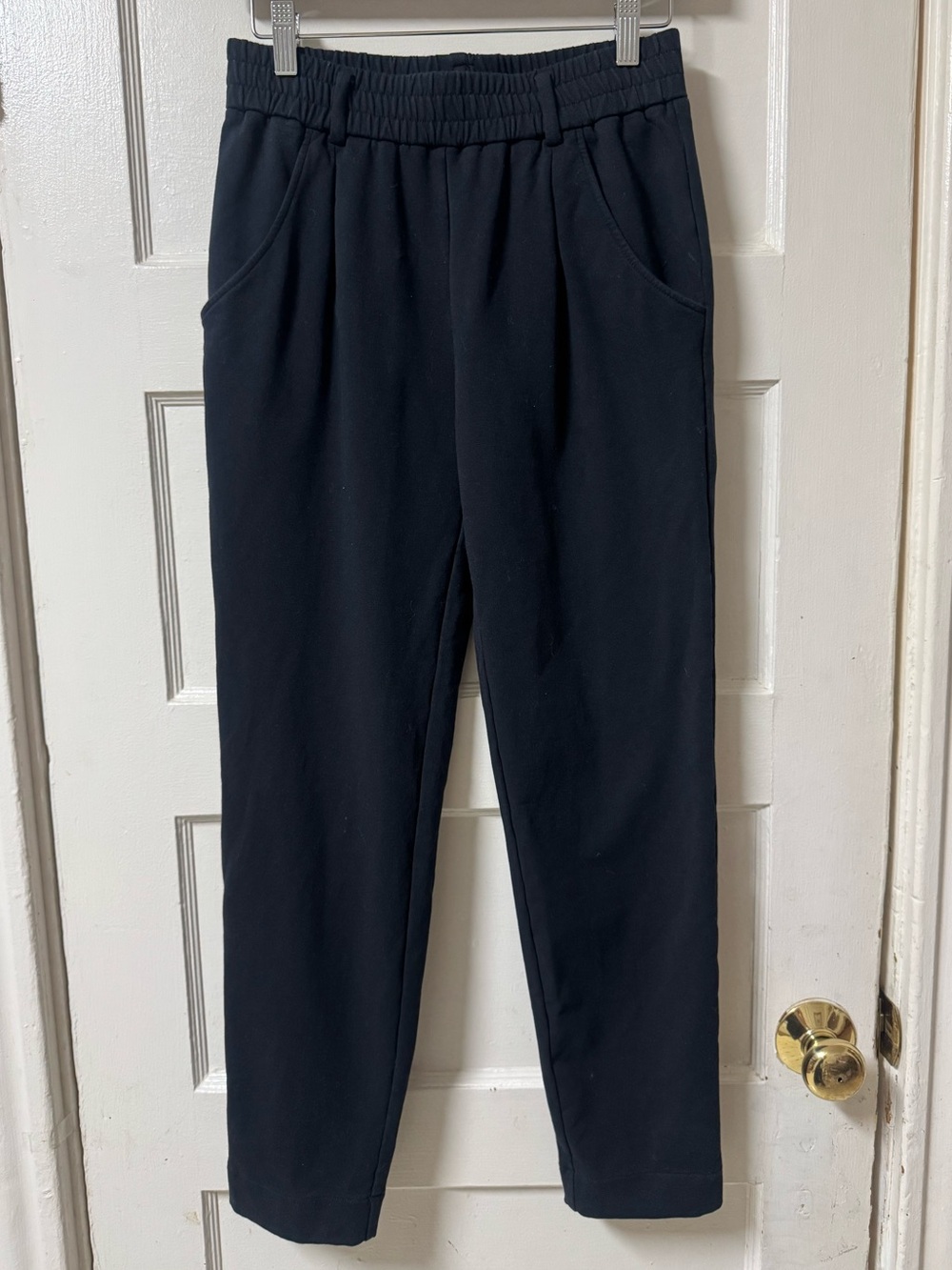 Varley Black Drawstring Waist Joggers